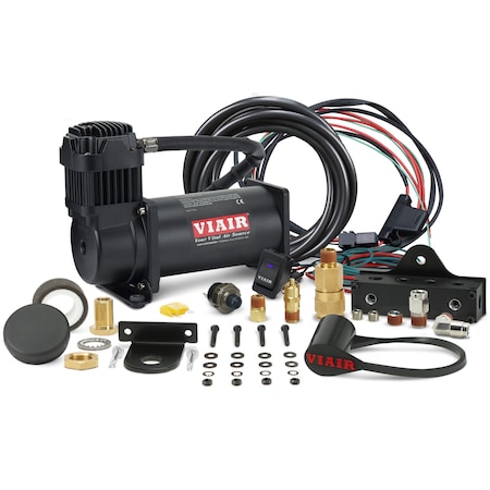 Viair Single Stealth Black 400 Viair Mounted System, 150PSI 400SB01